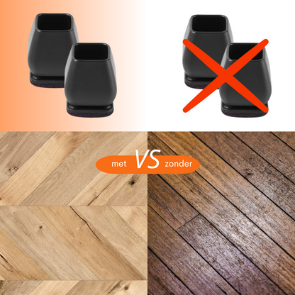 Stoelpootdoppen Essential4You voor vierkante stoelpoten